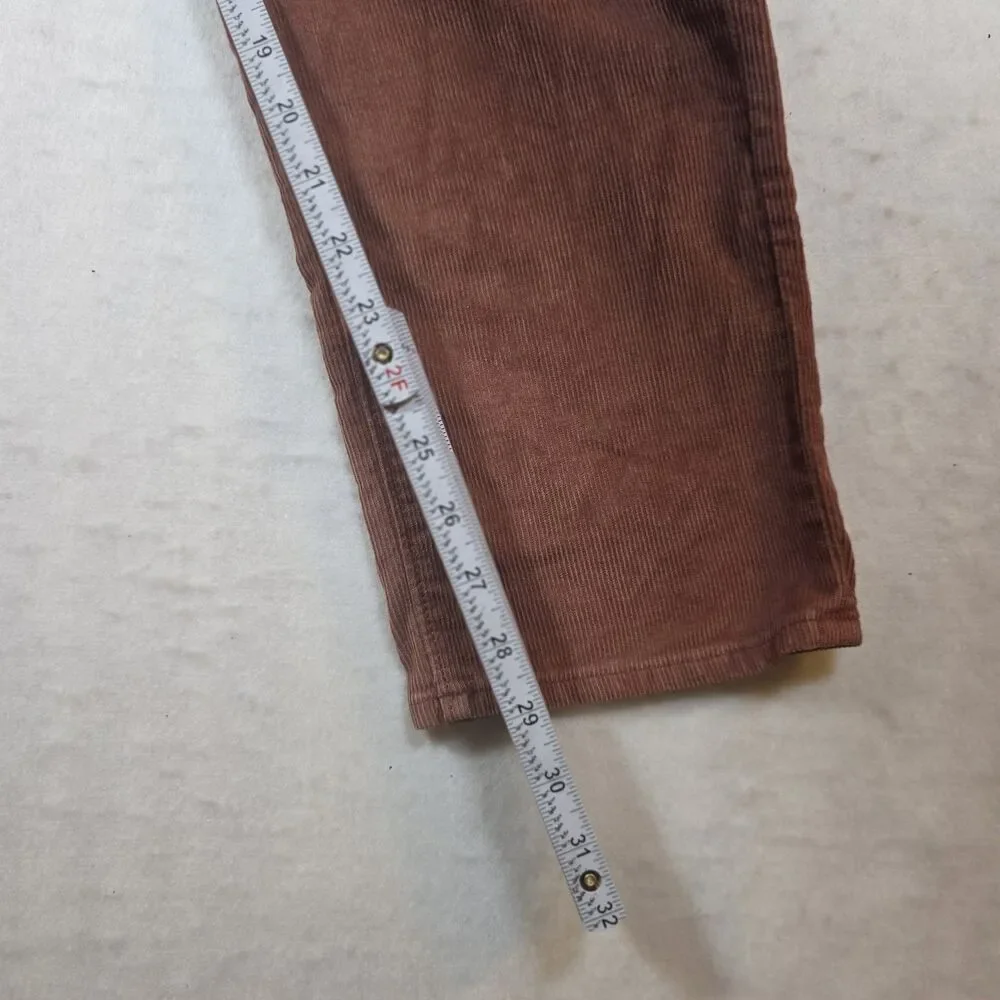 J.Crew 770 Slim Fit Brown Corduroy Stretch Tapered Pants Waist 29